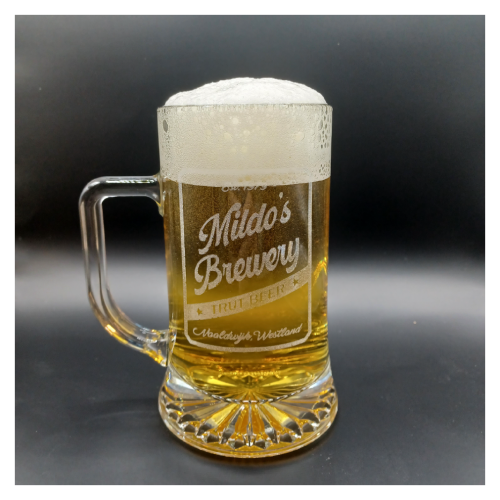 Bierpul met gravure